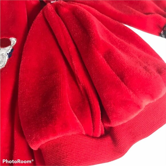 Little Me Baby's First Christmas Size 3 Month Red Footie Beanie Bib Set New - Picture 4 of 12